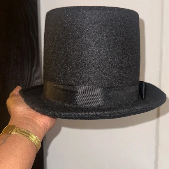 Classic Black Top Hat - Picture 2 of 2